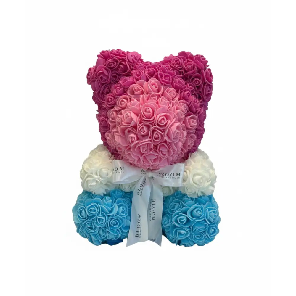14-Inch Multi Rose Bear