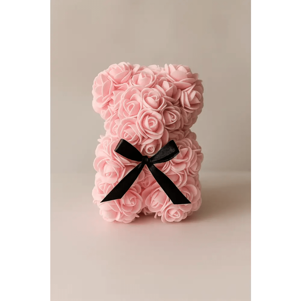 7.5 - Inch Rose Bear in Gift Box – Multiple Colors Available - Bloom Fleurs & Cadeaux