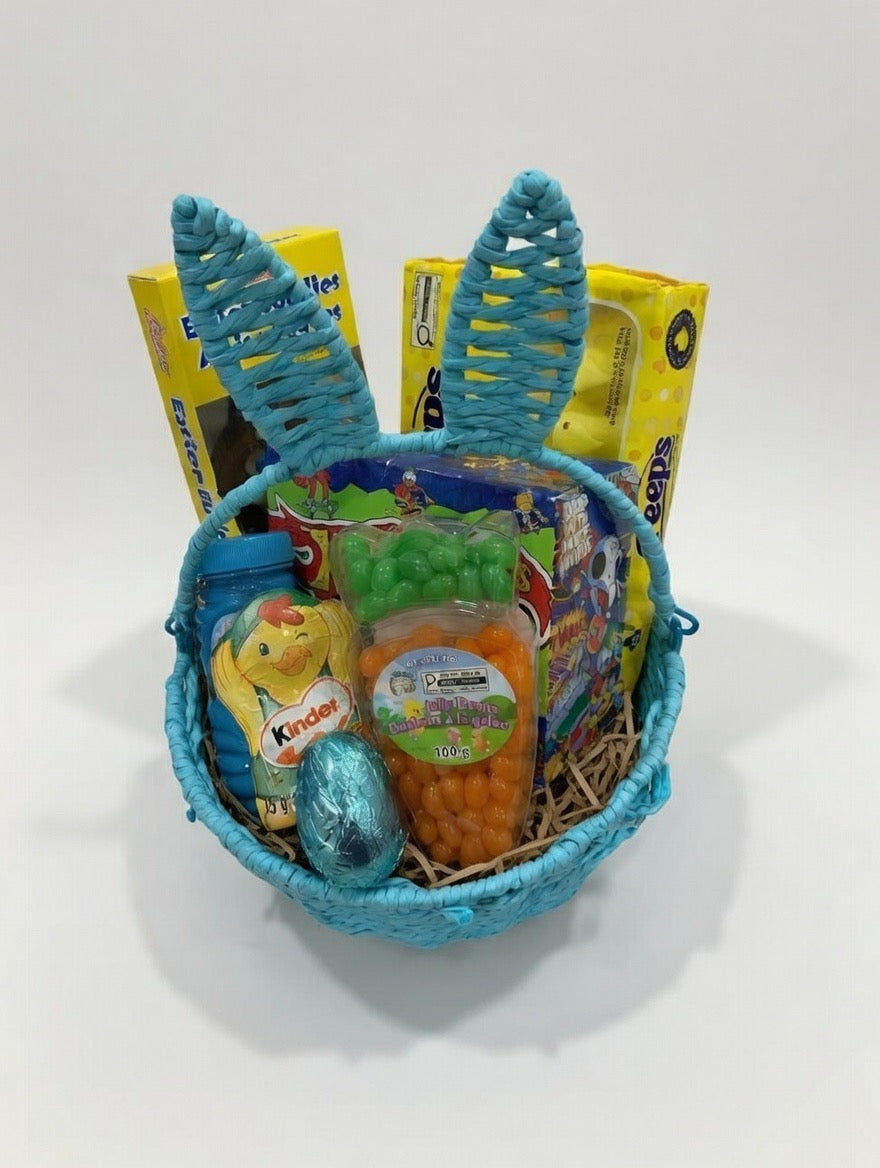 Easter Basket Bunny Blue