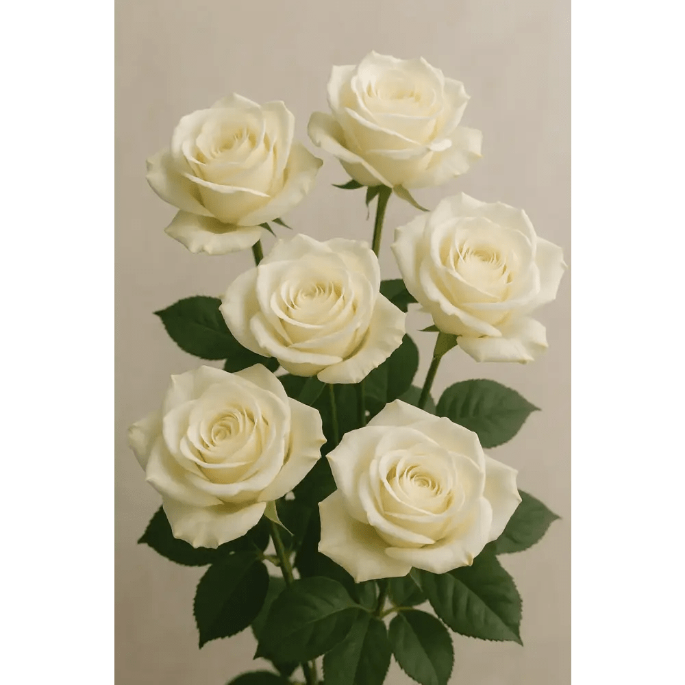 Classic White Roses - Bloom Fleurs & Cadeaux