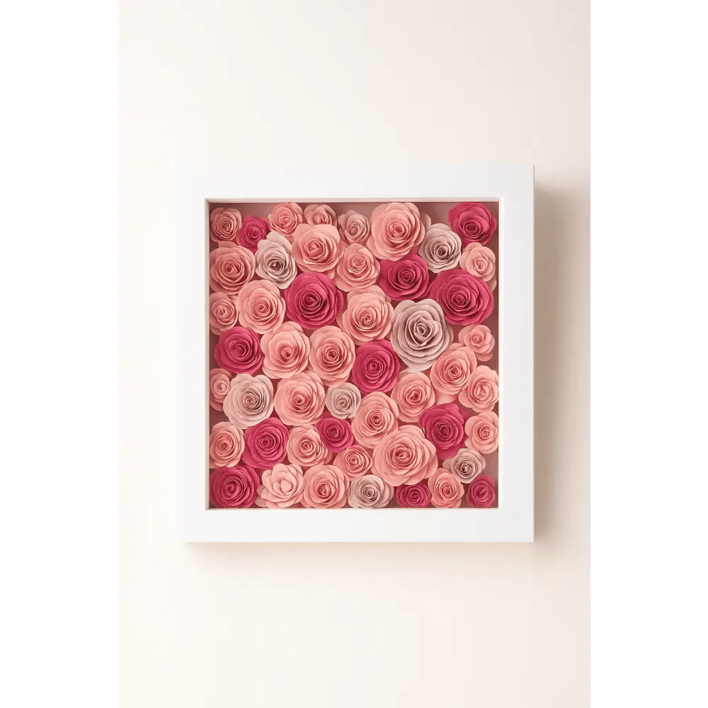 Custom Floral Shadow Box Frame - Bloom Fleurs & Cadeaux
