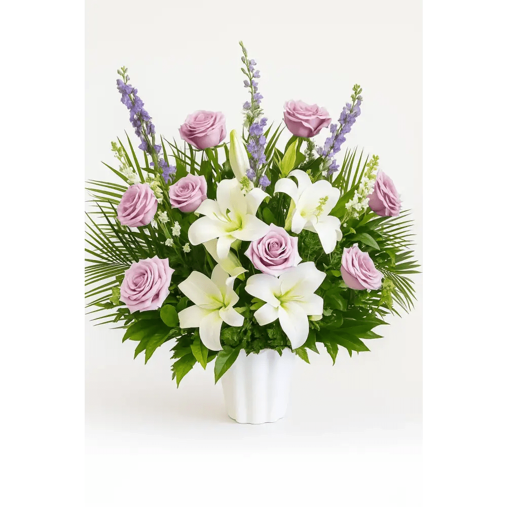 Lavender Grace Floral Arrangement - Bloom Fleurs & Cadeaux