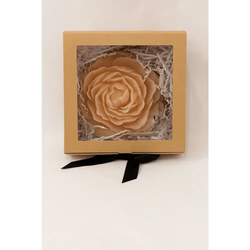 Peach Peony Candle In Gift Box - Bloom Fleurs & Cadeaux