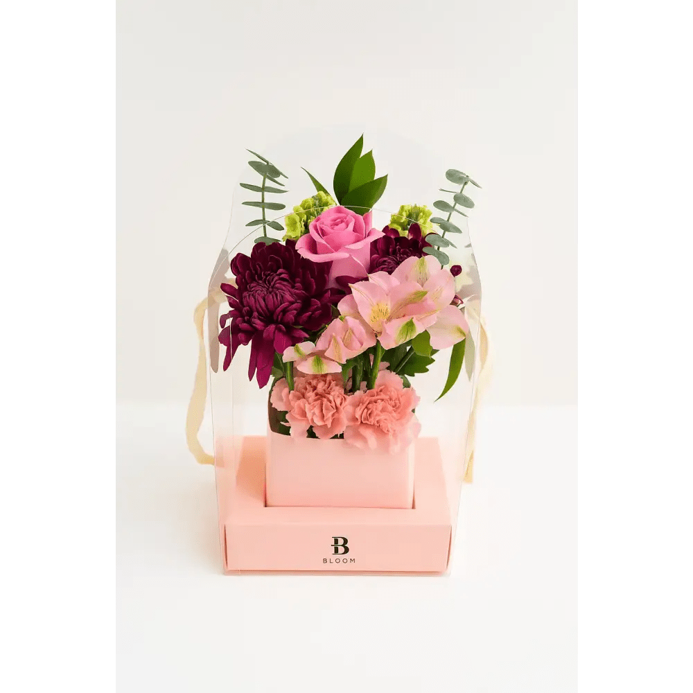 Pink Bloom Box – Fresh Floral Arrangement - Bloom Fleurs & Cadeaux