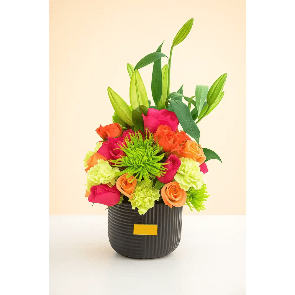 Signature Custom Vase Arrangement – colorful Edition - Bloom Fleurs & Cadeaux