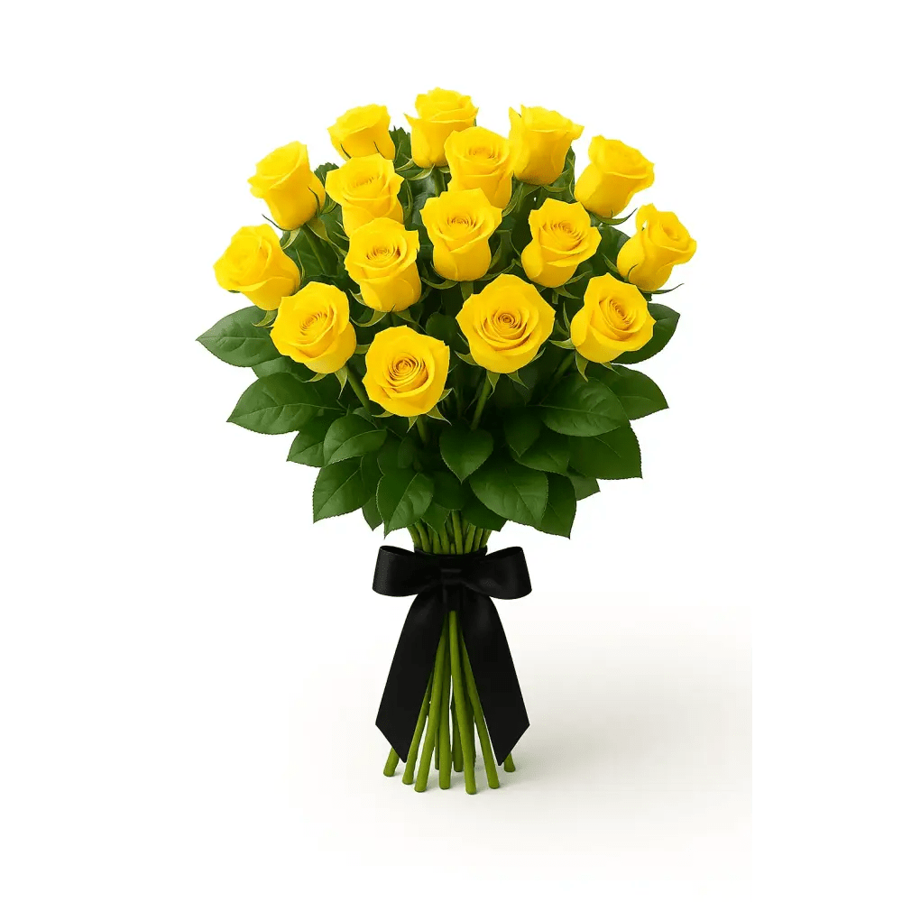 Sunshine Yellow Roses - Bloom Fleurs & Cadeaux