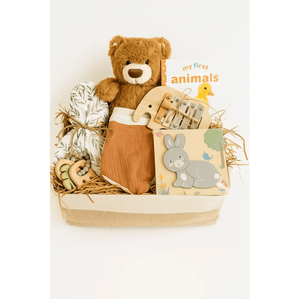 Welcome Baby Gift Basket - Bloom Fleurs & Cadeaux