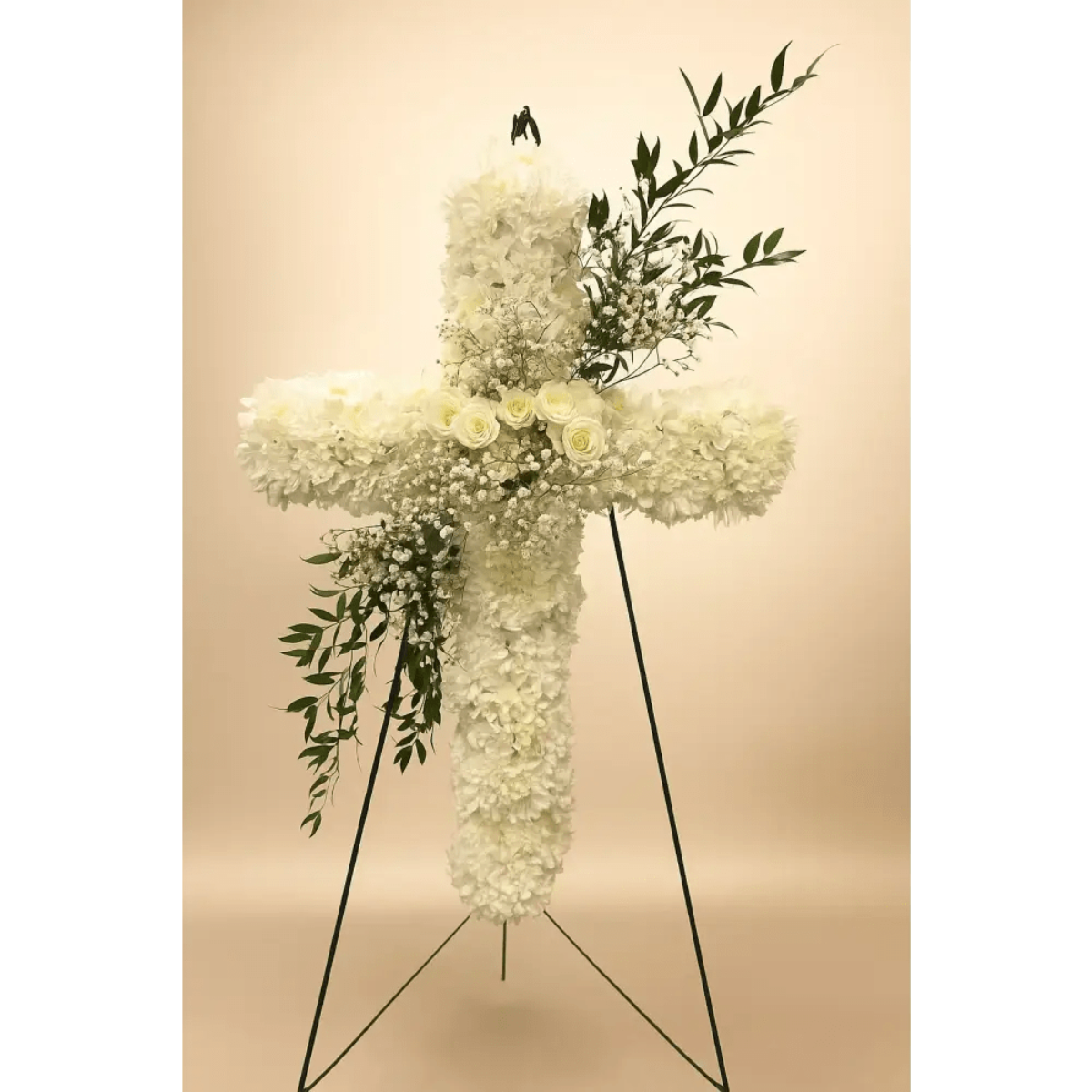 White Sympathy Cross 04 - Bloom Fleurs & Cadeaux