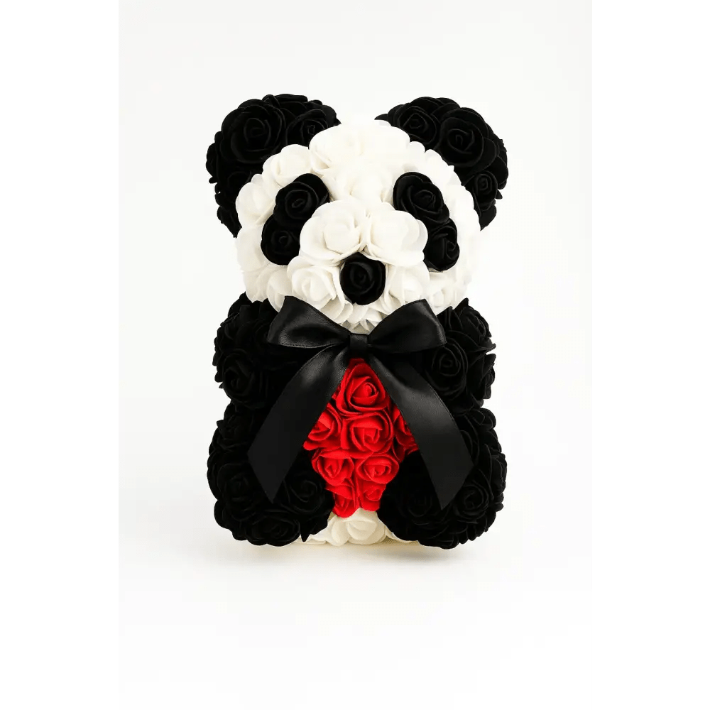 10 - Inch Rose Bear in Gift Box – Multiple Colors Available - Bloom Fleurs & Cadeaux