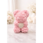10-Inch Rose Bear & Pearl Heart in Gift Box - Pink