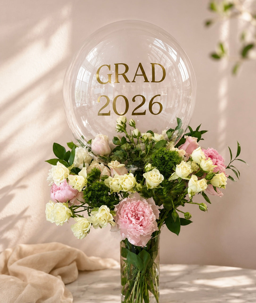 Grad Pastel Vase Arrangement