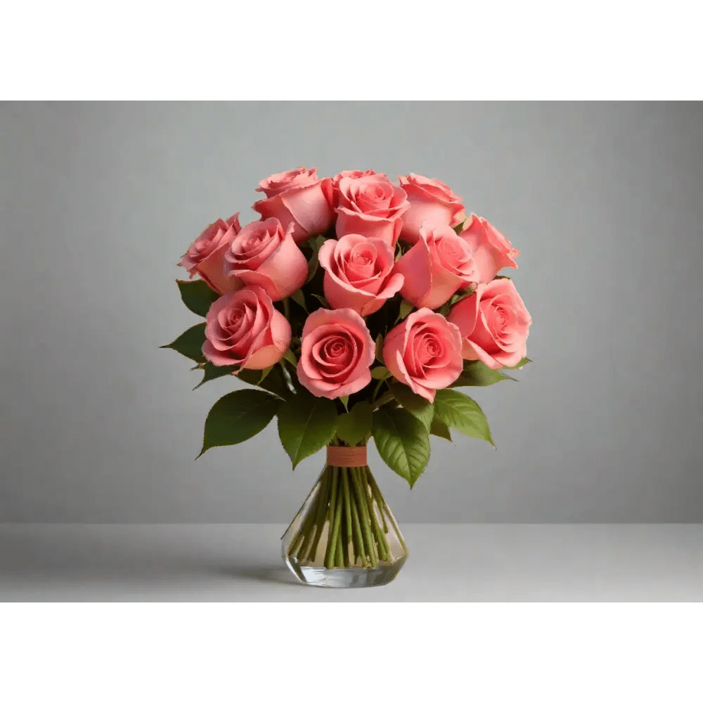 Blushing Pink Roses - Bloom Fleurs & Cadeaux