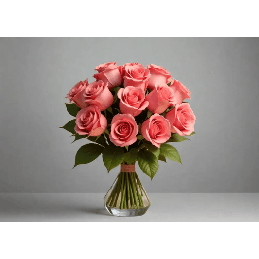 Blushing Pink Roses - Bloom Fleurs & Cadeaux
