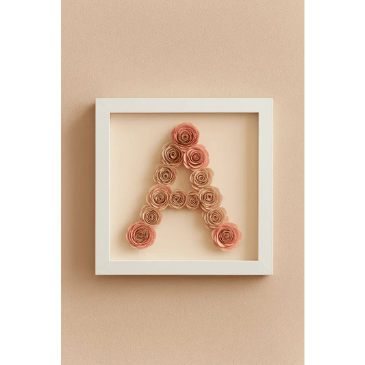 Custom Floral Letter – Your Choice (A to Z) - Bloom Fleurs & Cadeaux