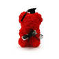 Graduation Rose Bears (10 - inch, boxed, assorted colors): - Bloom Fleurs & Cadeaux