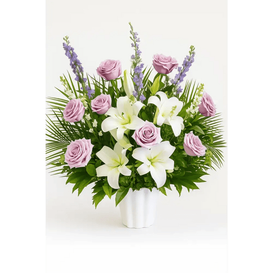 Lavender Grace Floral Arrangement - Bloom Fleurs & Cadeaux