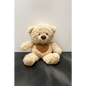 Medium Heart Teddy Bear – Beige, Brown & Pink - Bloom Fleurs & Cadeaux
