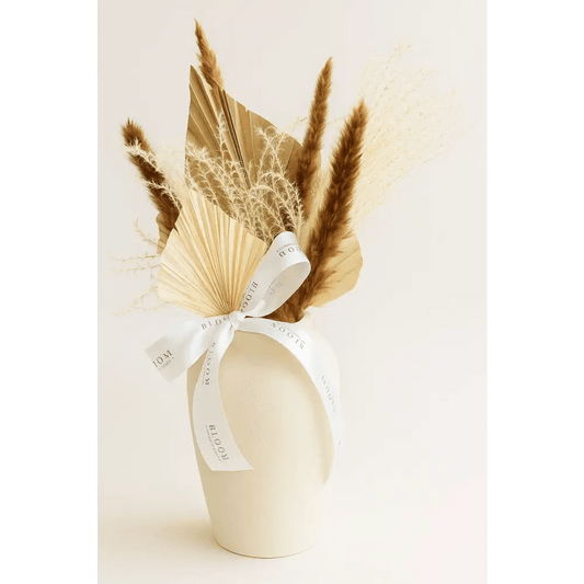 Natural Dried Pampas & Palm Arrangement – BLOOM Edition - Bloom Fleurs & Cadeaux