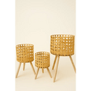 Natural Woven Plant Stands - Bloom Fleurs & Cadeaux