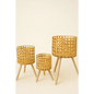Natural Woven Plant Stands - Bloom Fleurs & Cadeaux