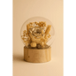 Preserved Ivory & Gold Rose Glass Globe - Bloom Fleurs & Cadeaux
