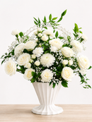 White Elegance Sympathy Basket #22