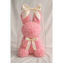 Rose Bunny with Ivory Bows – 17" - Bloom Fleurs & Cadeaux