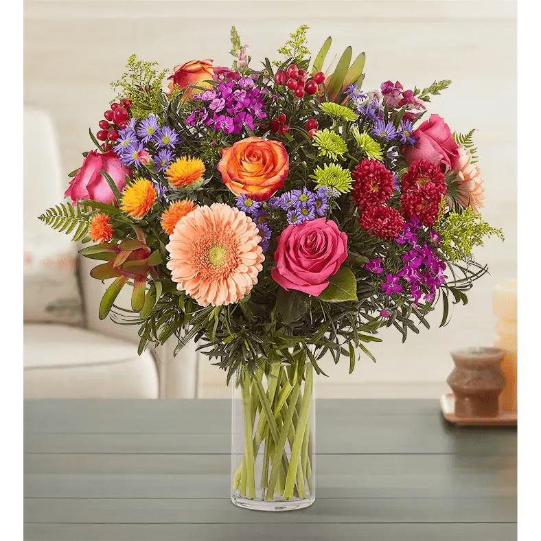 Signature Custom Vase Arrangement – colorful Edition - Bloom Fleurs & Cadeaux