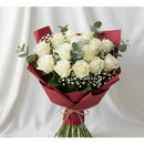 Valentine’s Day White Rose Bouquet - 6 White Roses