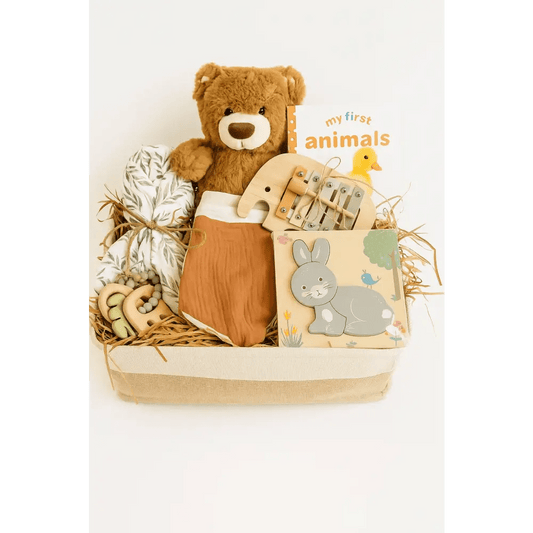 Welcome Baby Gift Basket - Bloom Fleurs & Cadeaux