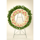 White Classic Sympathy Wreath 11 - Bloom Fleurs & Cadeaux