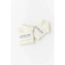 White Ruffle Socks with Pearl Embellishments - Bloom Fleurs & Cadeaux